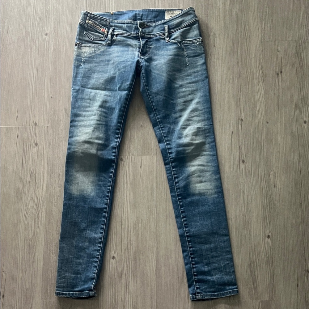 Diesel Women's Faded Blue Skinny Jeans